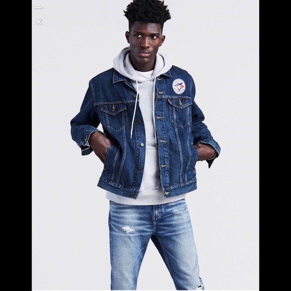 Levi's Other - 👙 Levi’s MLB sport Trucker Jacket  Blue Jays M
